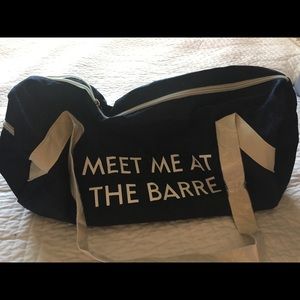 Meet me at the Barre gym bag
